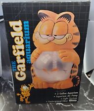 Vintage 1990 The Garfield Aquarium Lights Up New Open Box Complete Super Clean picture