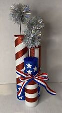 Patriotic Firecrackers Red White Blue Ribbon Bow Table Decorations 4th of July picture