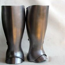 20Guage Steel Medieval Pair Of Leg Greaves Knight Leg Armor II picture