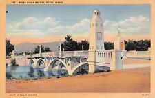 Boise ID Idaho Memorial Bridge Downtown Street View 1930s Vtg Postcard U3 picture