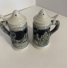 Vintage Chase German Beer Stein Salt & Pepper Shakers JAPAN 1950s picture