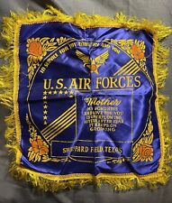 Vintage 1940s WWII US Air Forces Mother Sweetheart Pillow Case Sheppard Field TX picture