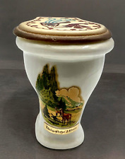 GERMAN PIPE ASHTRAY TOILET Shaped VINTAGE Germany Novelty Rhine Souvenir Figure picture