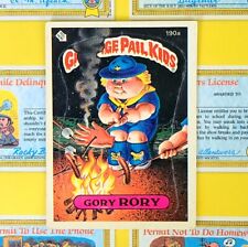 Topps 1986 Garbage Pail Kids 5th Series Gory Rory Card 190a picture