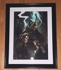 DOCTOR DOOM (DR) SIDESHOW ART PRINT RICHARD LUONG  NEW/FRAMED/SOLD OUT/LIMITED  picture