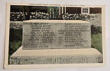 Vintage Postcard Daniel Boone Tablet Boonesboro Old Kentucky F-5  picture