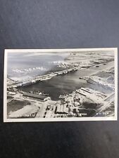 Real Photo Postcard RPPC - Port Of Brownsville Texas Cars Boats  picture
