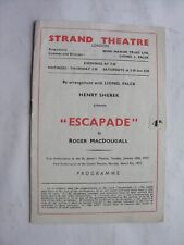 1953 ESCAPADE Roger MacDougall Nigel Patrick Edith Sharpe Strand Theatre picture