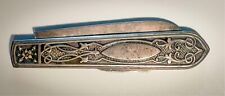 vintage antique sterling silver pocket knife 1865 picture