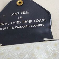 Vintage Coin Purse Federal Land Bank Loans Advertising 3.25