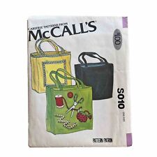 McCalls S010 Tote Bag Farmers Market Bag UNCUT FF picture