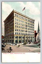 c1905 Board Of Trade  Trolley Street Scene Indianapolis Indiana P364 picture