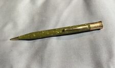 Vintage Green Marbled Sheaffer’s Lifetime Gold Filled Flat Top Mechanical Pencil picture