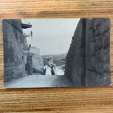 1924 Malta Postcard Rare View Corner Statue of Saint  #28611 picture