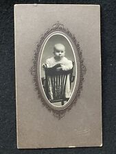 Astoria Oregon OR Identified Cute Child On Chair Antique Cabinet Photo picture