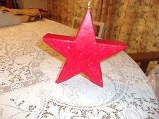 Vintage Red Wax Patriotic Star Candle picture