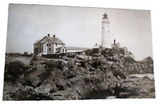 Boston Harbor Lighthouse Boston MA c1885 Reproduction Postcard picture