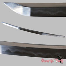 Japanese Wakizashi Samurai Sword Folded Steel Clay Tempered Sharp Bare Blade picture