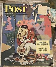 1943  WWII Saturday Evening Post Magazine - Adolph Hitler picture