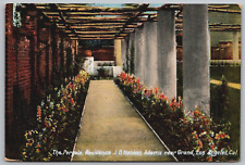 Antique Postcard - Residence of J.D. Hooker - Adams near Grand  Los Angeles - CA picture