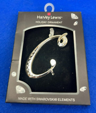 Harvey Lewis LETTER C Holiday Ornament With Swarovski Elements picture