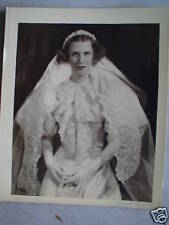 LArge Old Woman in Wedding Dress Photograph LOOK picture