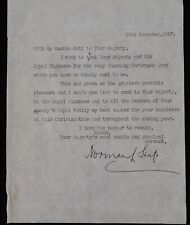 Norman Swift Signed Letter to Queen Elizabeth Duke Prince Philip British Royalty picture