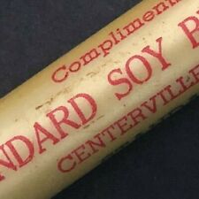 c1930's40's Standard Soy Bean Mills Centerville, Iowa Advertising Bullet Pencil picture