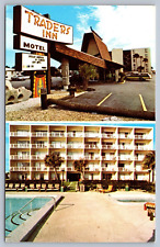 Postcard Ormond Beach FL Traders Inn Motel Multiview picture