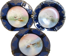 ANTIQUE THEO' HAVILAND LIMOGES FRANCE~BIRD/GAME PLATES~ B. ALBERTS~ Mark N picture