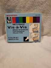 Vintage Sanford 7 Waterbase Vis-a-Vis Overhead Projector Broad Tip Marker in Box picture