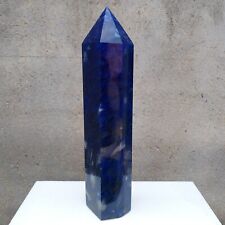 9.59LB Rare blue Obelisk Smelt Quartz Crystal Generator Pyramid Wand point J428 picture
