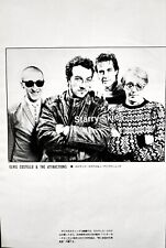 ELVIS COSTELLO & THE  ATTRACTIONS 1983 VINTAGE JAPAN PIN UP CLIP  picture