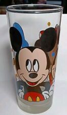 Vintage Walt Disney Company Mickey Mouse Minnie Donald Duck Glass Tumbler picture