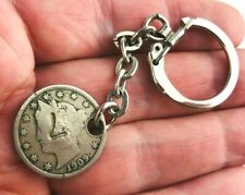 1909 Liberty Head Nickel V Coin Keychain Keyring Hobo Nickel Art  Money *Ia13 picture