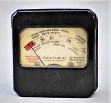 Vintage 1935 GE Light Meter - Recommended  Foot-Candles - for office-work areas picture