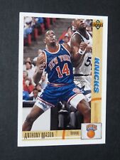 #430 ANTHONY MASON NEW YORK KNICKS 1991-1992 NBA USA BASKETBALL UPPER DECK CARD picture