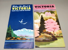 2 Vintage Victoria British Columbia Travel Brochures 1950's picture