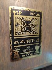 Ancient Mew - Gold Metal Pokémon Card Fan Art/Collectible/Gift picture