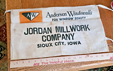 Vintage Jordan Millwork Co Nail Apron Sioux City Iowa picture