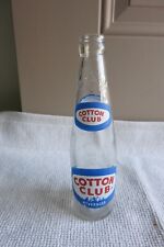 Vintage Cotton Club Beverage  Soda Bottle   Akron-Cleveland-Ashtabula, Ohio  8oz picture