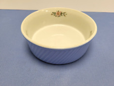 Vintage Hall Rose Parade French Baker Bowl Swirled Side - Blue & White #1259 picture