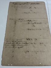 Vintage Handwritten Document 1861 Texas Legal Court Proceeding  Civil Docket picture