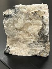 Large Calcite Crystals on Banded Gray Limestone and Pink Dolomite picture