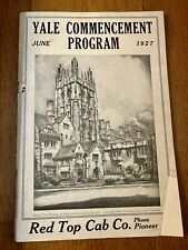 June 1927 Yale University Commencement Program picture