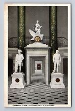 Washington DC, U.S Capitol, Statuary Hall, Franzoni Clock, Vintage Postcard picture