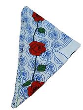 Disney Beauty and the Beast Red Rose Scarf handkerchief 100% Cotton lot of 2 picture