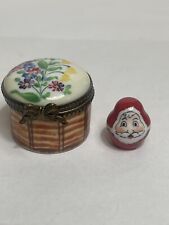 Genuine Limoges Box with Santa picture