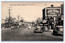 Randolph Massachusetts Postcard North Main Street Exterior c1940 Vintage Antique picture