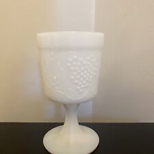 Vintage Large Milk Glass Goblet picture